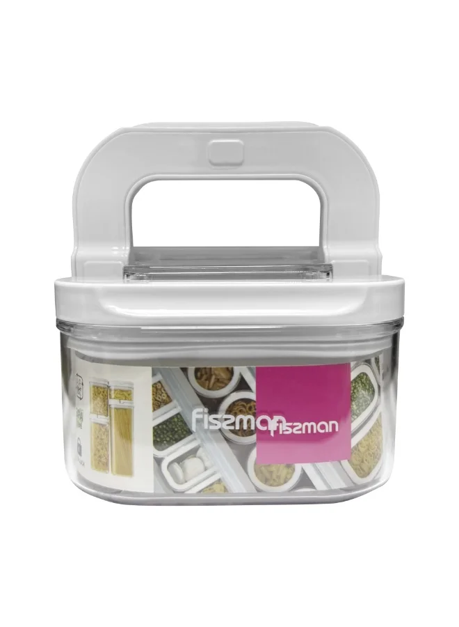 Fissman  Square Flip Lock Food Storage Container 11x11x7cm/450ml (Plastic)  | Best Price UAE