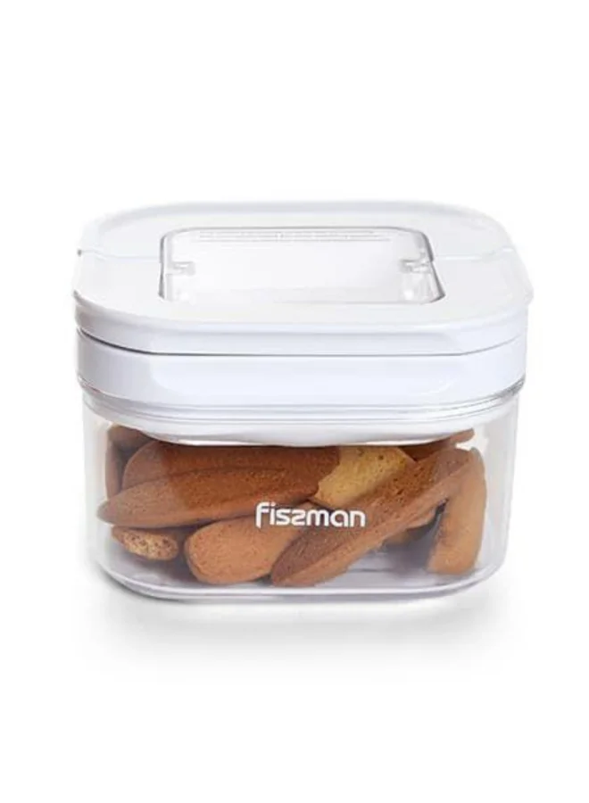 Fissman  Square Flip Lock Food Storage Container 11x11x7cm/450ml (Plastic)  | Best Price UAE