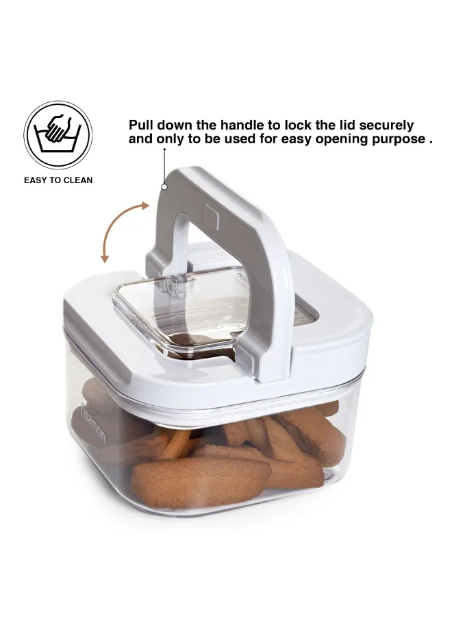 فيسمان Square Flip Lock Food Storage Container 11x11x7cm/450ml (Plastic)