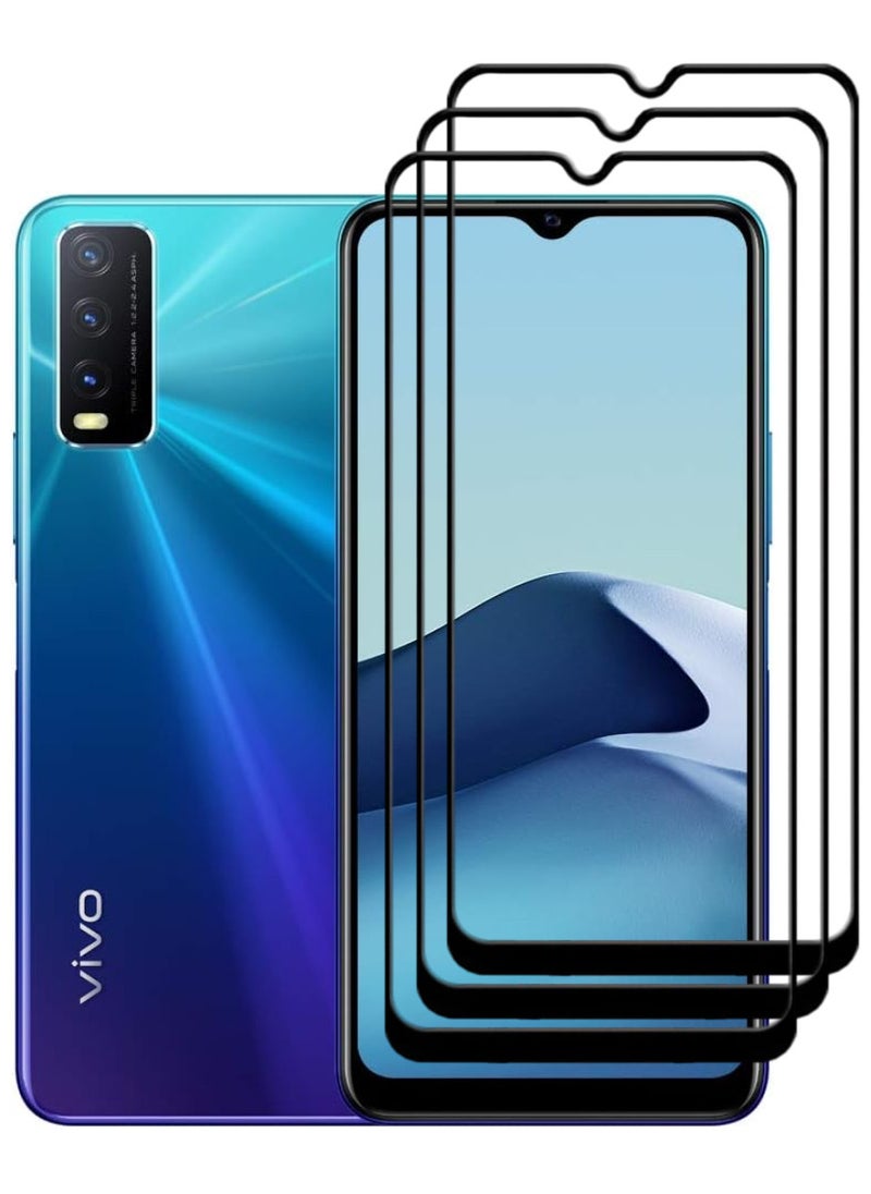 ACLIX 3 Pieces Antistatic ESD Dustproof Premium Quality High Definition Tempered Glass Screen Protector Designed For vivo Y20 - Image 1