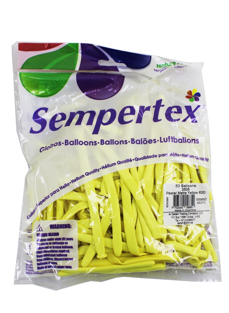 Sempertex Assorted Color Latex Balloons  Vibrant Balloons in Various Colors Perfect for Birthdays Parties Weddings and Celebrations Durable and Easy to Inflate for Fun Event Decorations (Matte Yellow) - Image 4