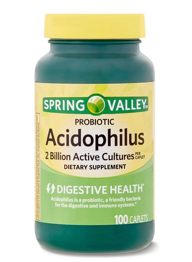SPRING VALLEY بروبيوتيك أسيودوفيلوس من سبرينغ فالي 100 حبة لصحة الجهاز الهضمي - Image 5