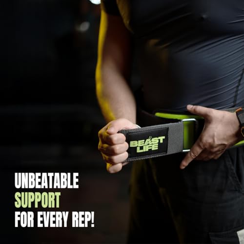 BeastLife Gym Weight Lifting Belt for Men & Women – Powerlifting, Deadlift & Waist Support Belt for Back Pain Relief – Heavy Duty Exercise & Fitness Gym Accessories - Image 2
