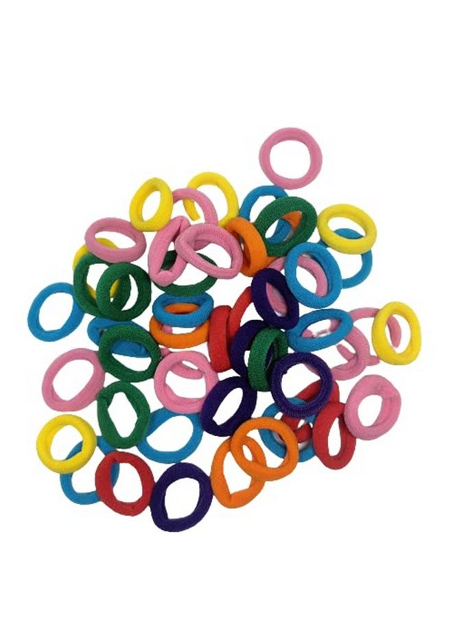 Honbon Hair Rubber Bands Hair Bands Cotton Elastic Rubber Bands Accessories for Women and Girls Multi Color (Pack of 48) - Image 3