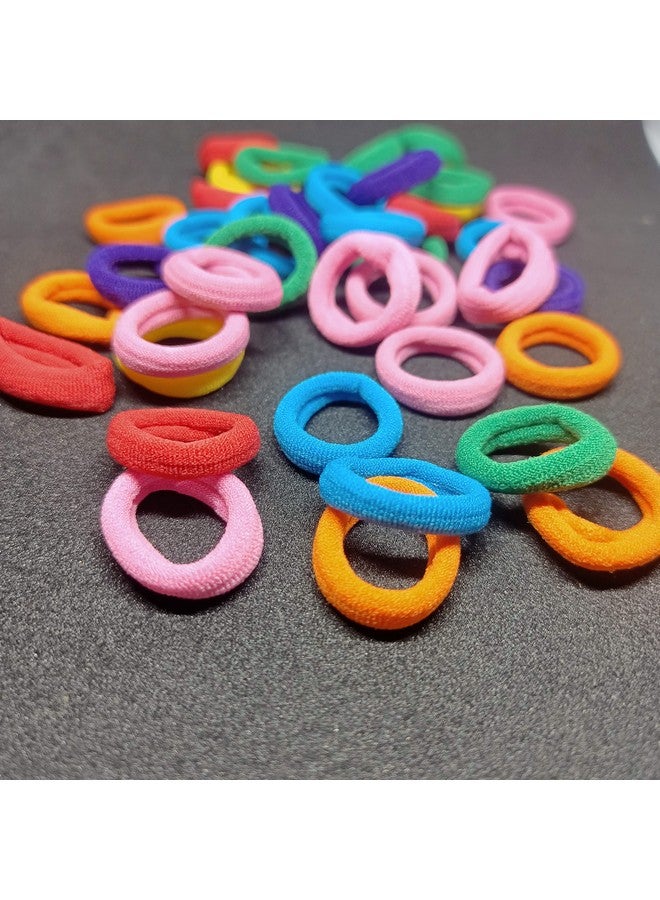 Honbon Hair Rubber Bands Hair Bands Cotton Elastic Rubber Bands Accessories for Women and Girls Multi Color (Pack of 48) - Image 4