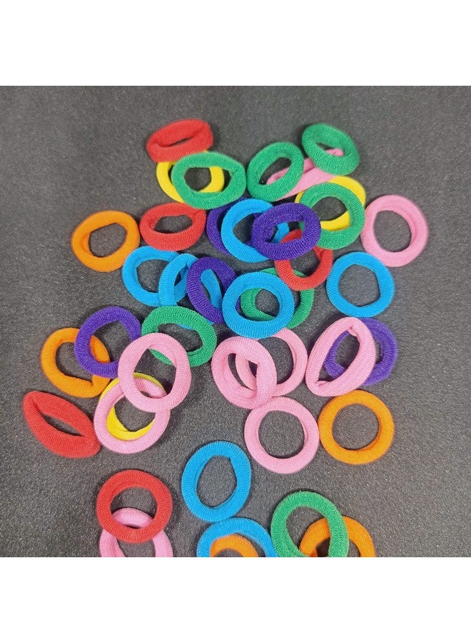 Honbon Hair Rubber Bands Hair Bands Cotton Elastic Rubber Bands Accessories for Women and Girls Multi Color (Pack of 48) - Image 5