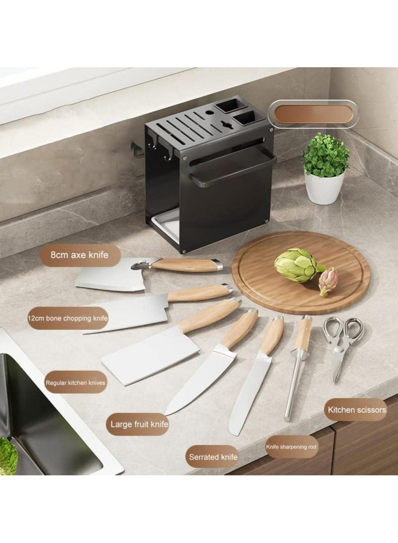 general Kitchen Knife Holder, Multi-Purpose Knife Holder, Countertop Knife Holder, Knife Organizer, 9.45" L*5.39" W*9.05" H, suitable for kitchen, dining room - Image 4