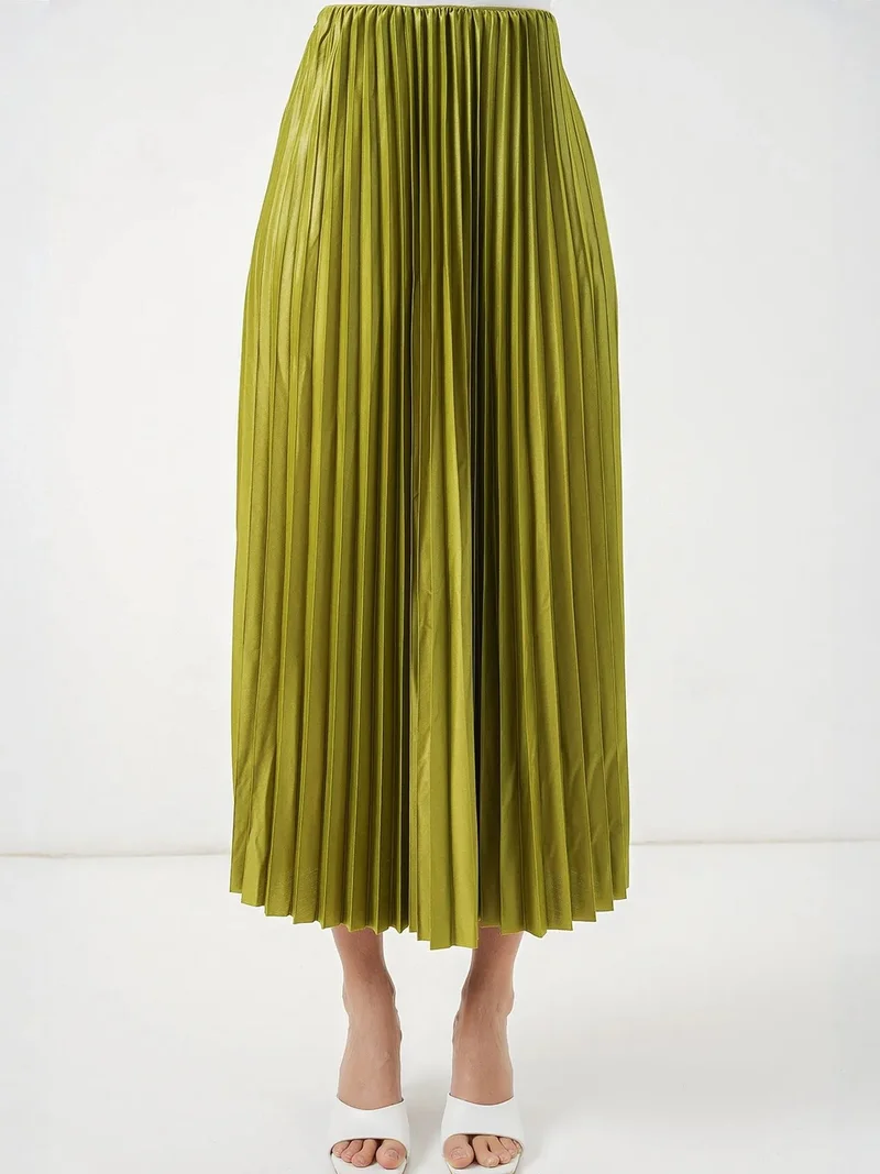 بيغ دارت BDART High Waist Maxi Skirt with Ruffle Detail