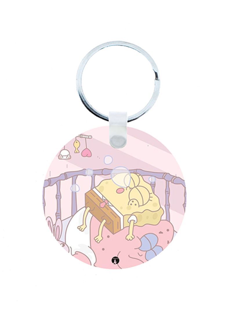 SpongeBob Wooden Keychain