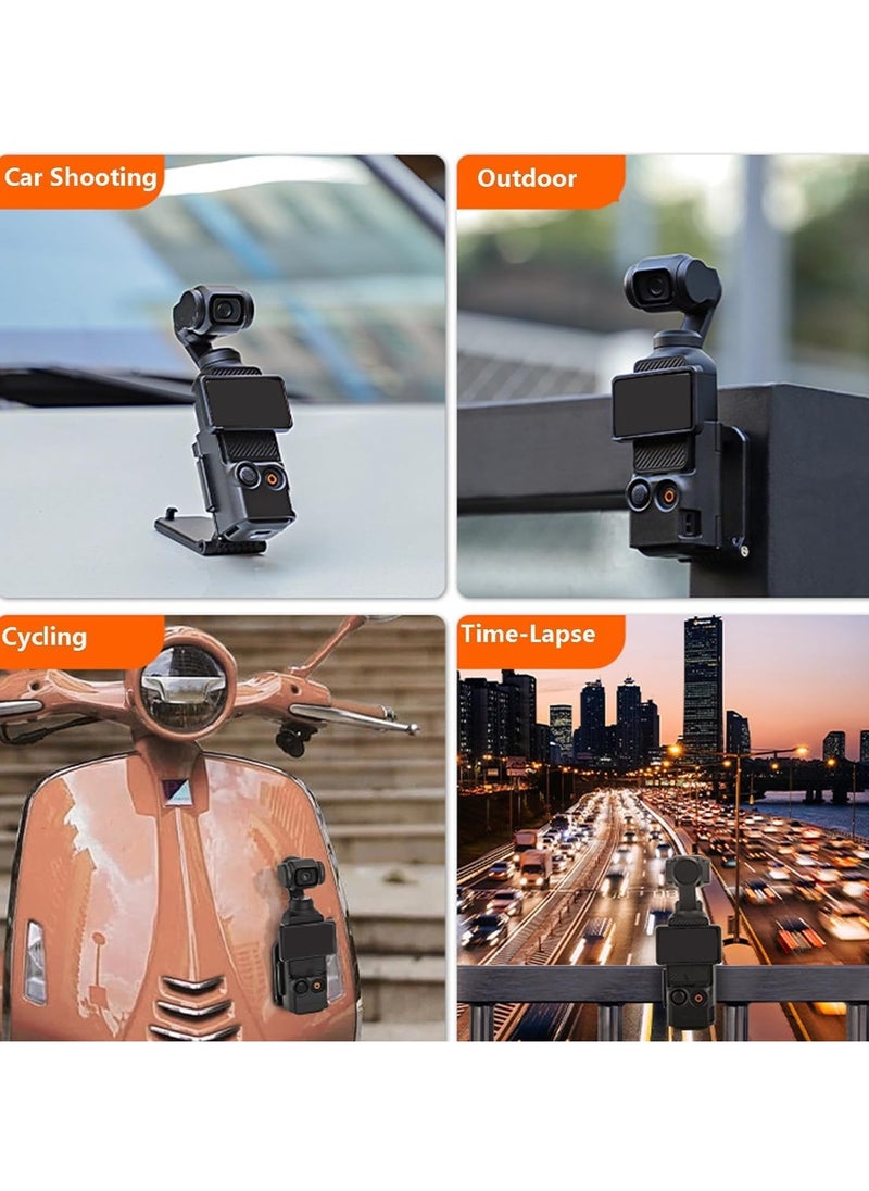 VKL - Magnetic Mount Stand Compatible with DJI Osmo Pocket 3, Holder Expansion Adapter Mount Bracket Accessories Adjustable Clip Clamp Mount with Expand Frame - Image 1