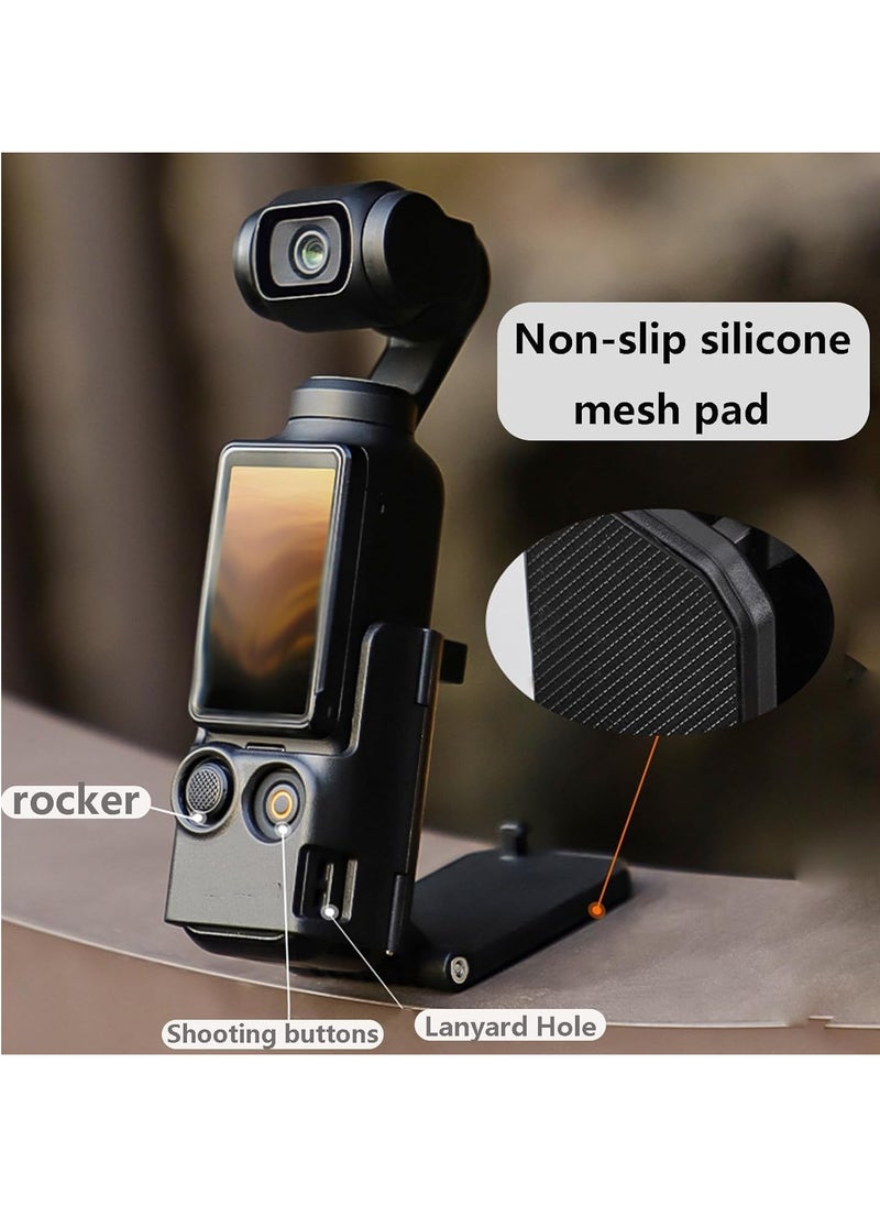 VKL - Magnetic Mount Stand Compatible with DJI Osmo Pocket 3, Holder Expansion Adapter Mount Bracket Accessories Adjustable Clip Clamp Mount with Expand Frame - Image 1
