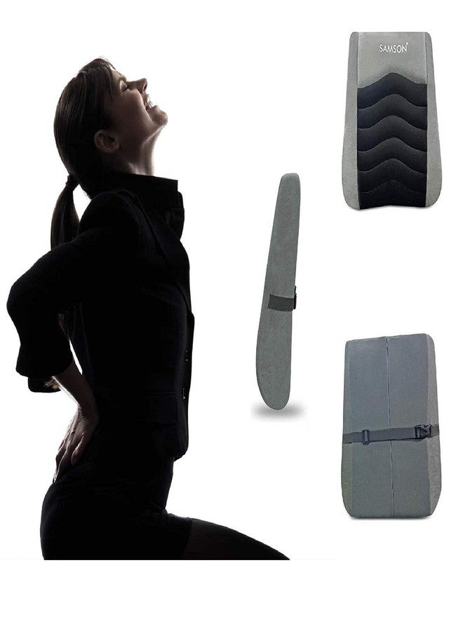 Samson Orthotics Orthopedically Designed Lumbar Support Cushion with High-Density Moulded Foam Back Rest for Office Chair, Car Seat, Sofa for Men and Women - Image 1