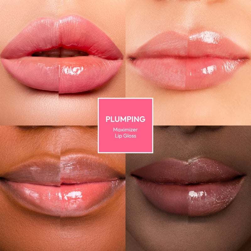 Ruby Kisses Plumping Lip Gloss â€“ Hydrating, Voluminous, High-Shine, Cruelty-Free Lip Plumper, Smoothing, Instinct Lip Maximizer, 4 Colors, 0.15 FL oz. (CLEAR) - Image 5