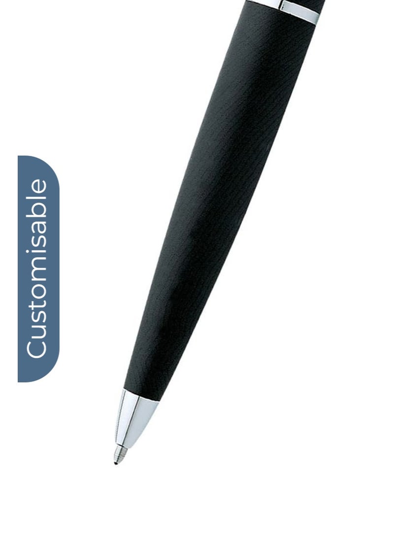 Cross Personalised Cross ATX® Basalt Black with Polished Chrome Appointments Ballpoint Pen - Image 4