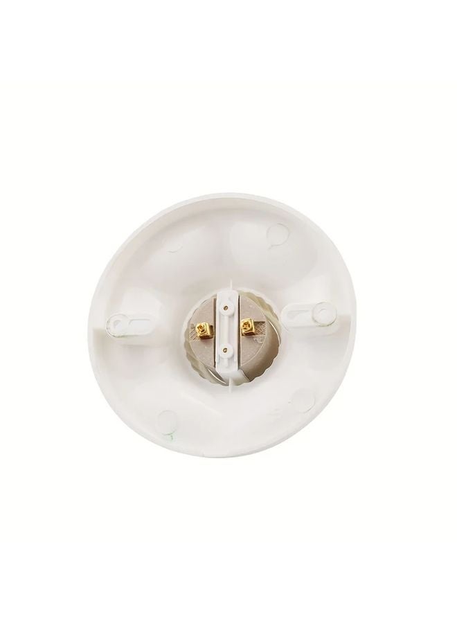 3pcs White Ceramic E27 Lamp Holder Surface Mounted Bulb Socket DIY Lighting - Image 4