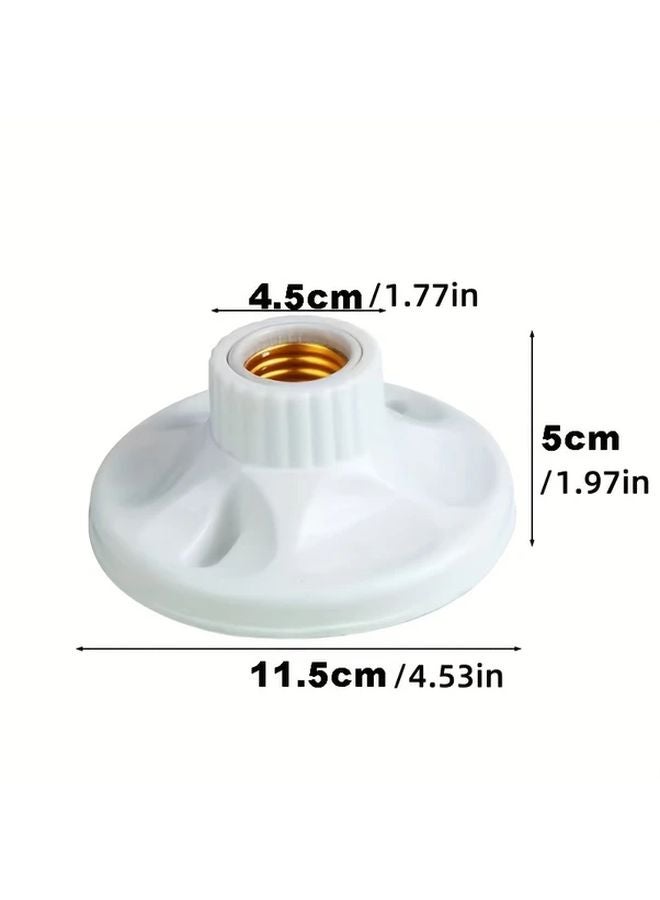 3pcs White Ceramic E27 Lamp Holder Surface Mounted Bulb Socket DIY Lighting - Image 5