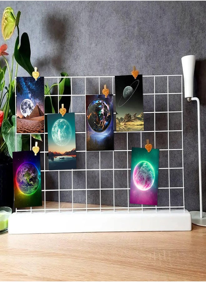 SYOSI Space Wall Collage Kit, 50pcs Aesthetic Pictures Universe Photo Wall Prints, for Home Room Decoration, Space Universe Planets Wall Art Indie Modern Minimalist Style Aesthetic Posters  - Image 2