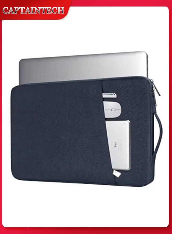 Captaintech 13-Inch Laptop Sleeve Case with Handle for 2025-2022 MacBook Air 13.6 with M4 M3 M2 Chip (A3240 u0026 A3113 u0026 A2681) u0026 for MacBook Pro 13.3(M2) Travelling Carrying Canvas Bag Protective Acce - Image 1