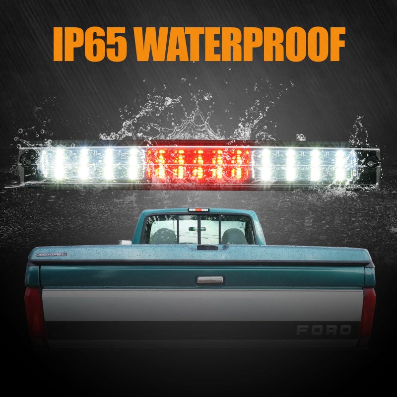 Cxdar Third 3rd Brake Light LED for 1997-2003 Ford F150, High Mount Rear Brake Lights Assembly for 2004 F-150 Heritage, Waterproof Center Cab Lamp Stop Light - Image 5