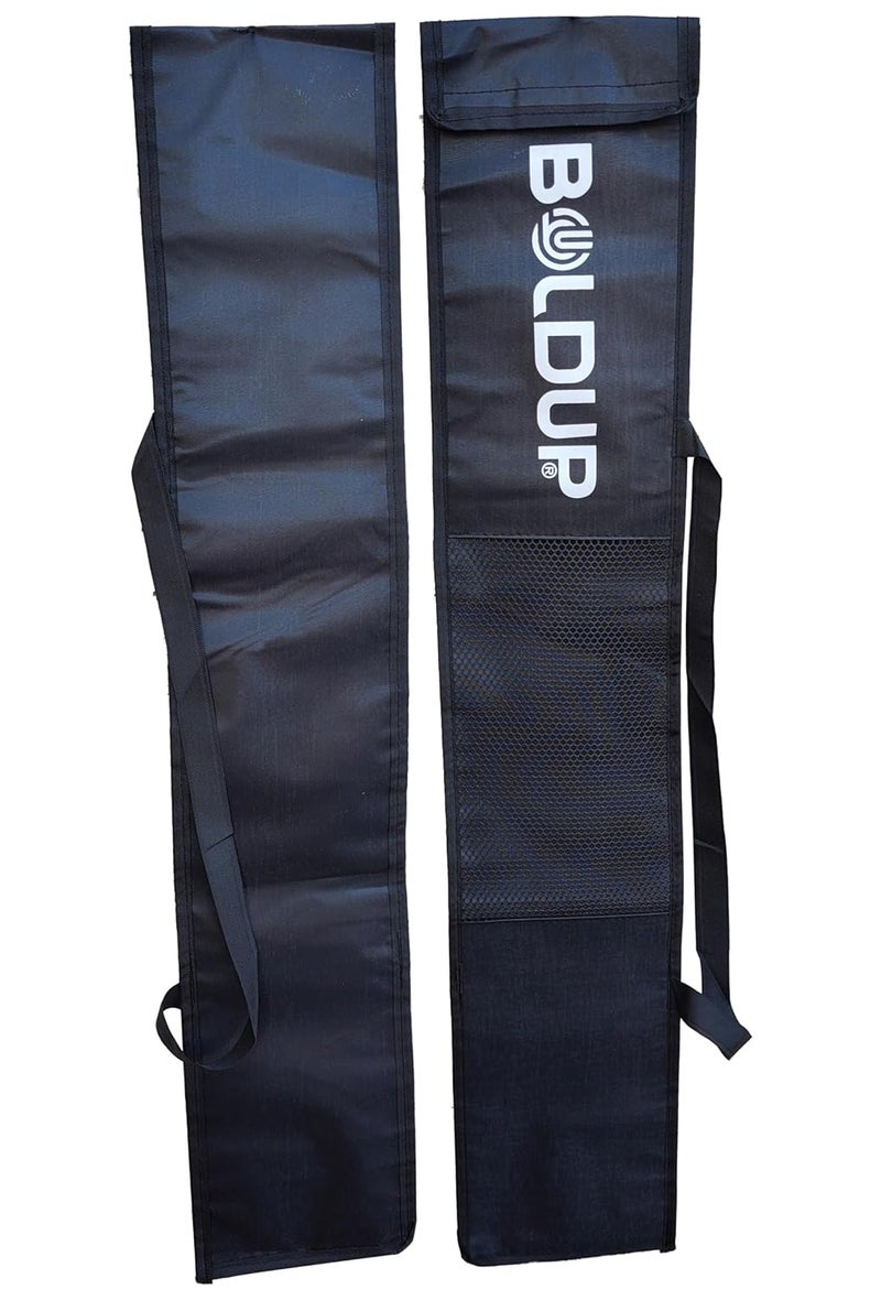 Heavy-Duty Baseball bat with Carry Bag | Solid Black Wooden Finish bat for Practice, Training, and self-Defense (Basebal Bat Cover Combo Pack)