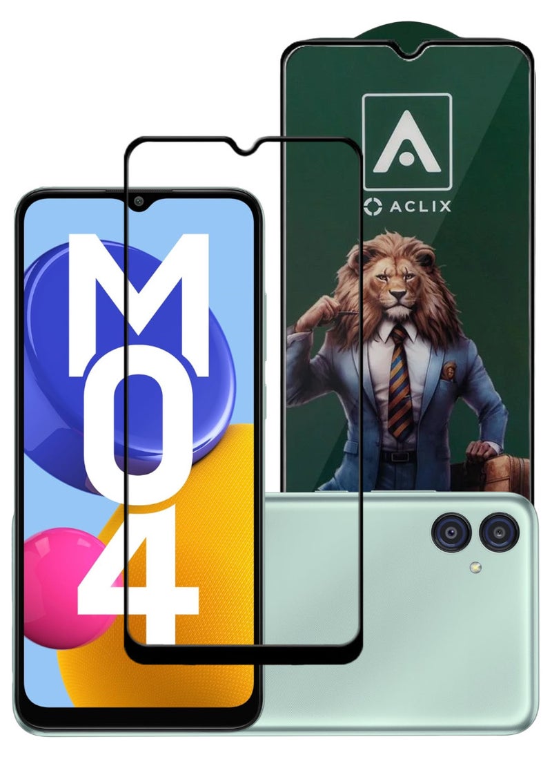 ACLIX Antistatic ESD Dustproof Premium Quality High Definition Tempered Glass Screen Protector Designed For Samsung Galaxy M04 - Image 1