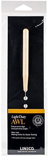 Lineco Light Duty Fine Point Wooden Handle Scratch Awl Tool, 5.75 Inch, for Punching Leather Hole, Sewing and Repairing Craft. - Image 5