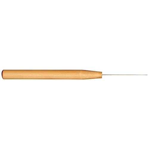 Lineco Light Duty Fine Point Wooden Handle Scratch Awl Tool, 5.75 Inch, for Punching Leather Hole, Sewing and Repairing Craft. - Image 2