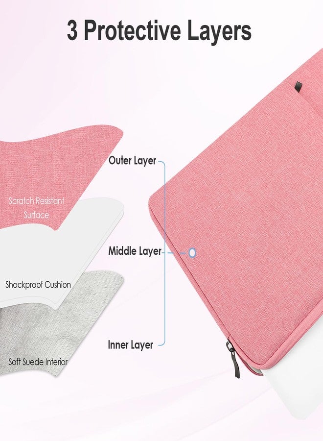 ProElife 13 Inch Laptop Sleeve for MacBook Neo, Water-Resistant, Pink - Image 3