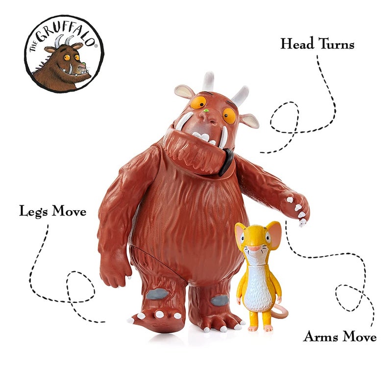 WOW! STUFF Julia Donaldson The Gruffalo and Mouse Twin Pack Collectable Action Figures | Articulated Character Play | Official Toys and Gifts from The Books, TV and Animation Movie Series - Image 2