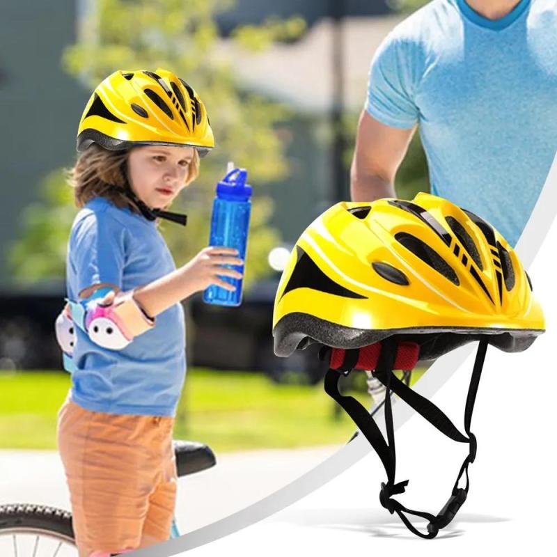 Child Safety Helmet: Lightweight 230G EPS & Polycarbonate Construction - Adjustable 49 To 59 CM Secure Fit, Removable Pads For Customizable Comfort For Long Rides Growing Children - Image 4