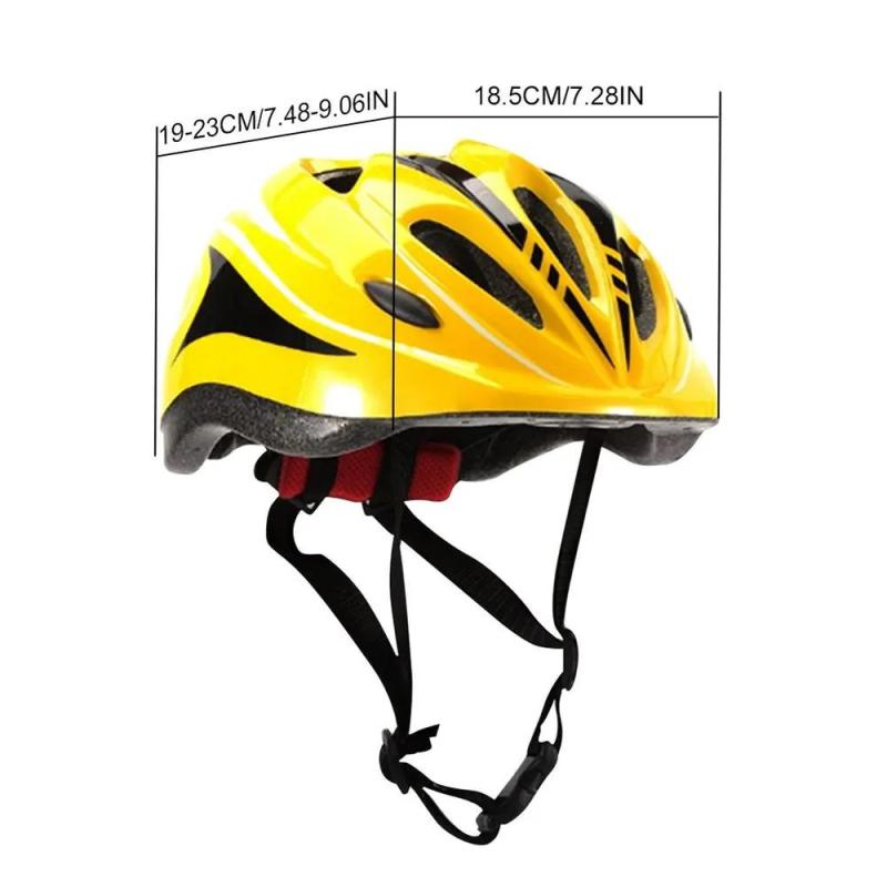 Child Safety Helmet: Lightweight 230G EPS & Polycarbonate Construction - Adjustable 49 To 59 CM Secure Fit, Removable Pads For Customizable Comfort For Long Rides Growing Children - Image 2