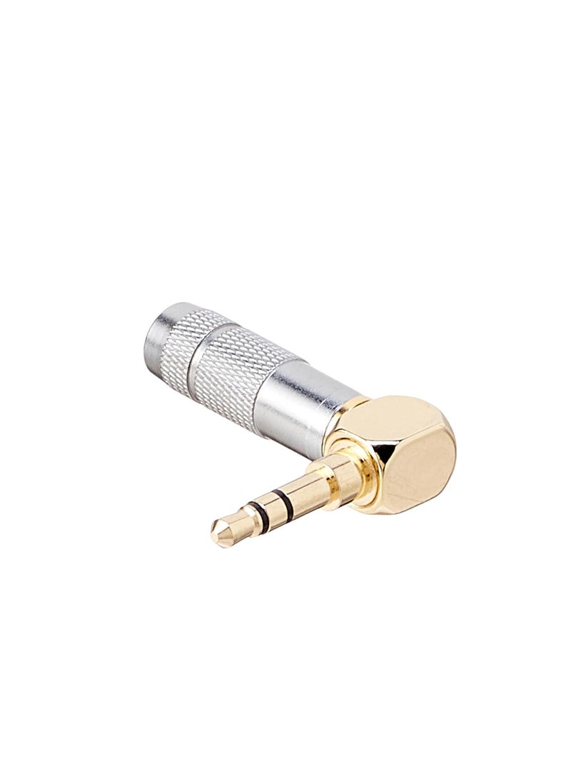 Keendex KX1985 Right Angle Audio Connector - Silver - Image 4