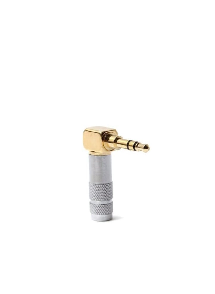 Keendex KX1985 Right Angle Audio Connector - Silver - Image 1