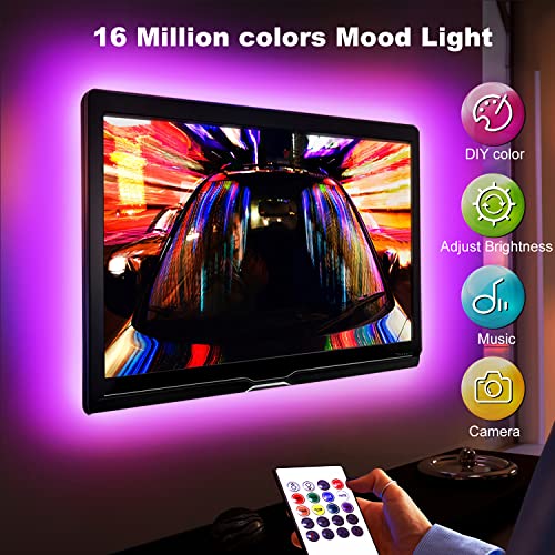 DAYBETTER TV Led Backlight 85Inch, 20ft Led Lights for TV 85-100 Inch, Led Strip Lights with Remote, Music Sync Bluetooth APP TV Light Behind, USB TV Lights for Bedroom, Mood Lighting, Gaming Room Decor - Image 2