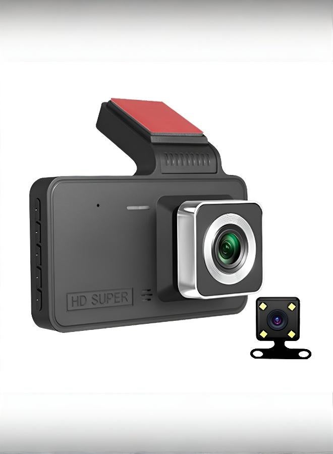 High-Definition Dual Lens Driving Recorder with Advanced Night Vision - Image 1