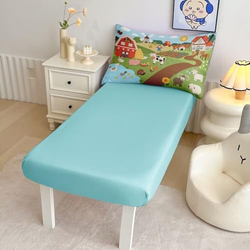 CKOU CCOO 4 Pieces Toddler Bedding Set for Boys Girls,Farmhouse Farm Animal Toddler Comforter Set Bed in a Bag Includes Comforter, Flat Sheet, Fitted Sheet and Pillowcase - Image 5