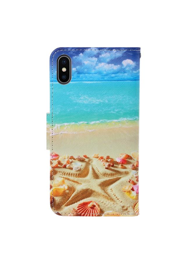 S-TOP Case For iPhone X / XS 3D Colored Drawing Horizontal Flip PU Leather Case with Holder & Card Slots & Wallet - Image 3