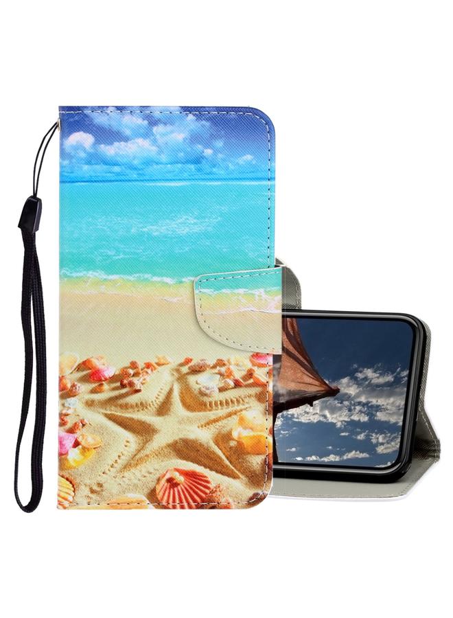 S-TOP Case For iPhone X / XS 3D Colored Drawing Horizontal Flip PU Leather Case with Holder & Card Slots & Wallet - Image 1