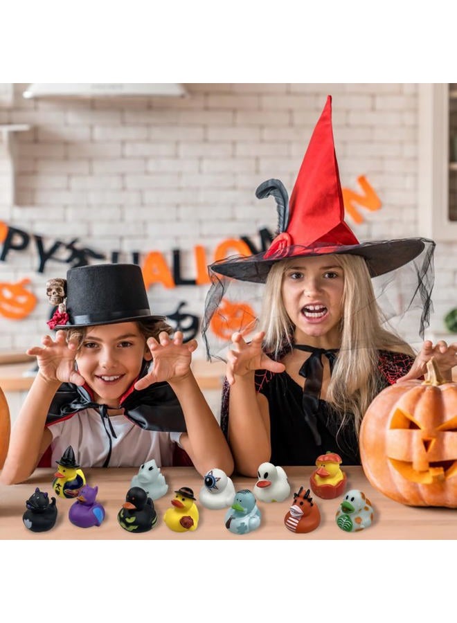QINGQIU 24 Pack Halloween Rubber Ducks for Kids Boys Girls Toddlers Halloween Toys Halloween Party Favors Halloween Treat Bags Gifts - Image 4