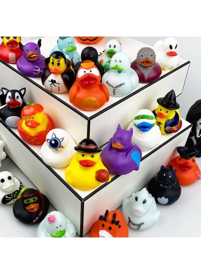 QINGQIU 24 Pack Halloween Rubber Ducks for Kids Boys Girls Toddlers Halloween Toys Halloween Party Favors Halloween Treat Bags Gifts - Image 2