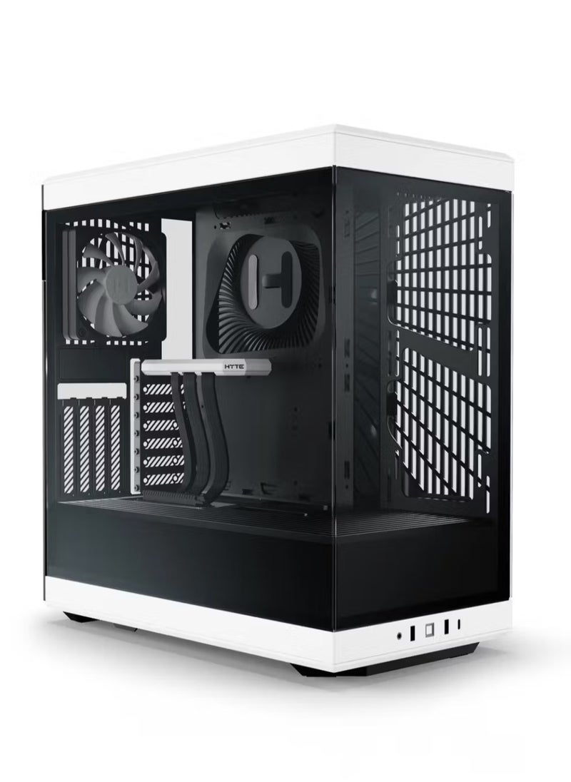 HYTE HYTE Y40 Mid-Tower S-Tier Aesthetic Case - Black/White  - Image 1