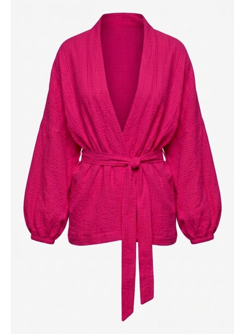 Carina Puff-Sleeve Cardigan - Image 4