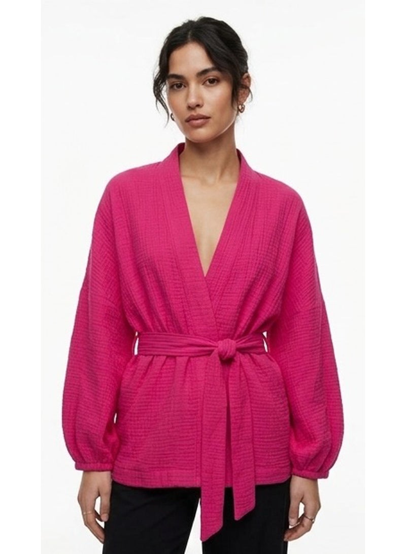 Carina Puff-Sleeve Cardigan - Image 1