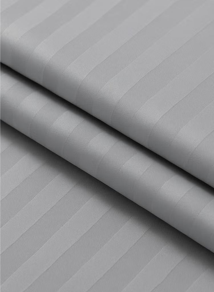 مينج لي مفرش فندقي مفرد 5 قطع من مايكروفايبر مع حشوة قابلة للإزالة – تصميم خطوط أنيق يناسب سرير بحجم 120×200 سم - Image 5