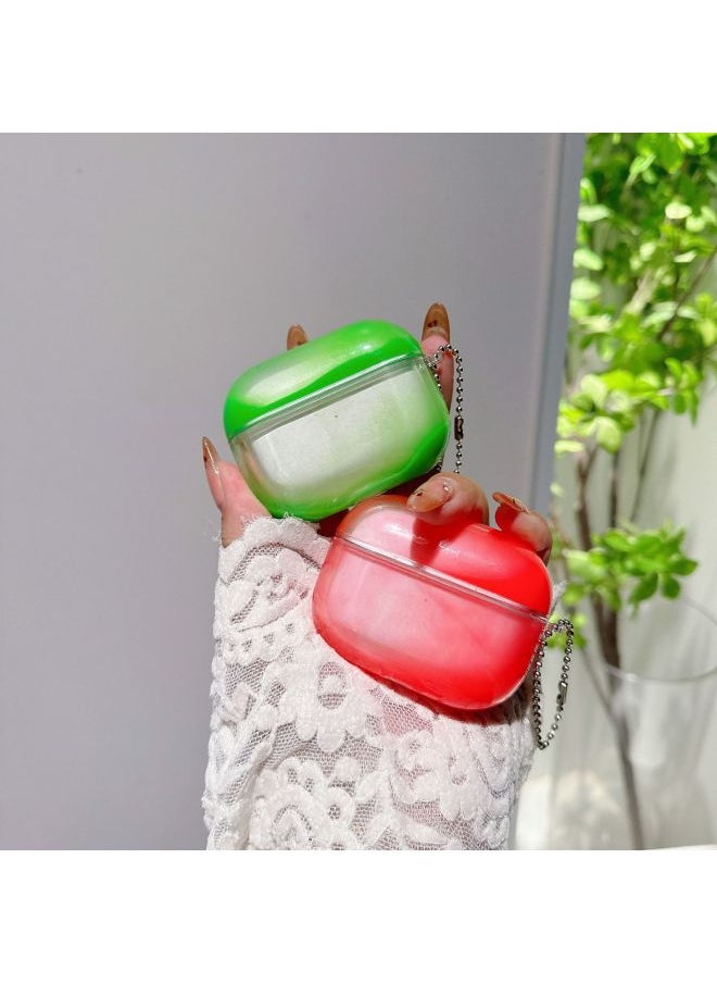 Generic - Suitable For AirPods Pro2 Liquid Luminous Quicksand Protective Cover For Apple1/2/3/4 Generation Pro Earphone Cover-Color:White-Model:Universal For Airpodspro/pro2 - Image 1