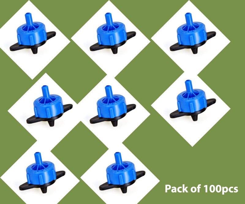 Pinolex Drip Irrigation Kit - Plant Water Dripper Emitter Accessories, Efficient Water Dripper for Plants, Precision Watering Solution for Gardens and Flower Beds, Pack of (100) - Image 2