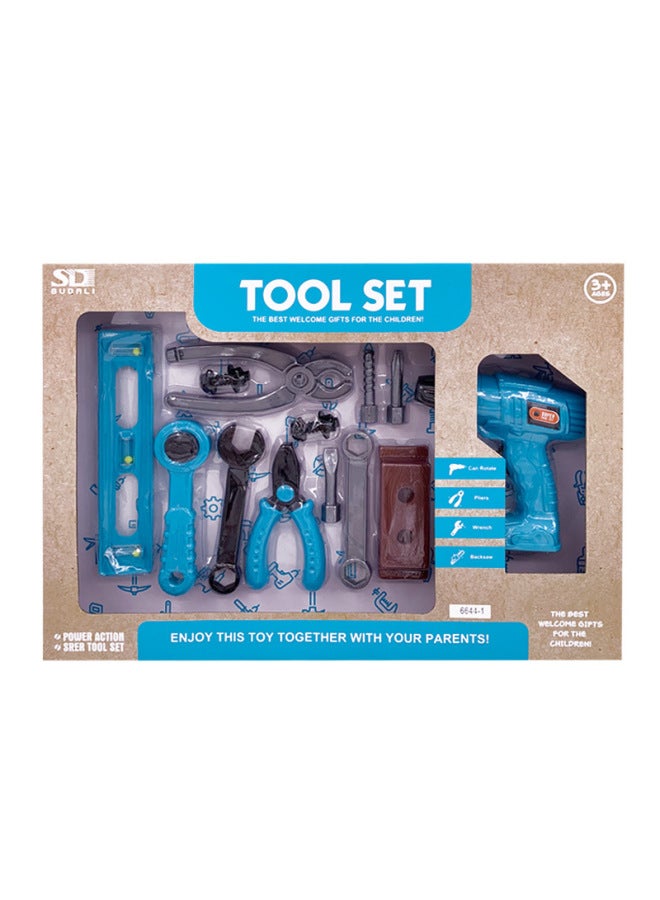 لعب الأطفال أدوات إصلاح المنزل المبيعات المباشرة للأطفال محاكاة أدوات إصلاح الألعاب التعليمية بالجملة-اللون: 6644-1 - Image 1