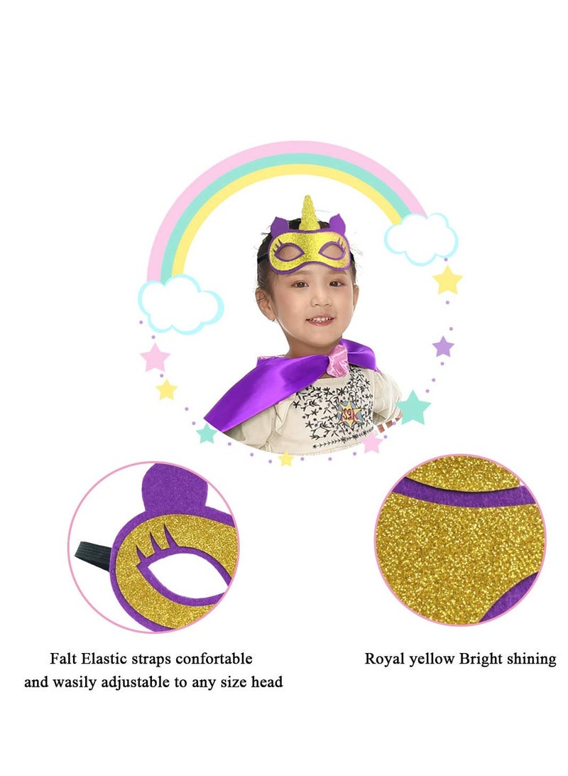 Zikra Superhero Costumes for Girls Toddlers Cloak Super Hero Cape with Rainbow TuTu Dress Little Princess Up - Image 5