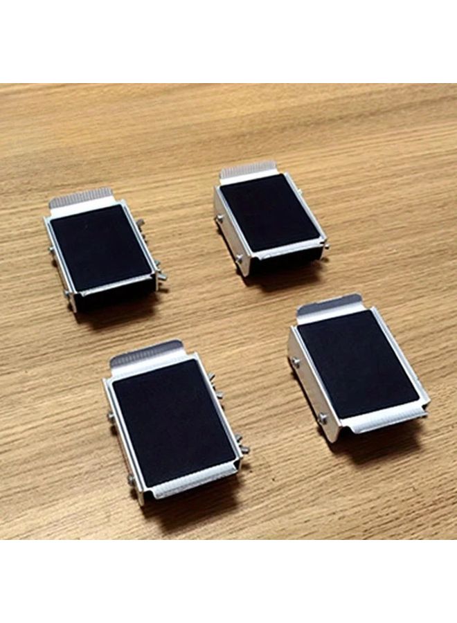 4Pcs Aluminum Alloy Sliding Base For Washing Machine Refrigerator Furniture - Image 1