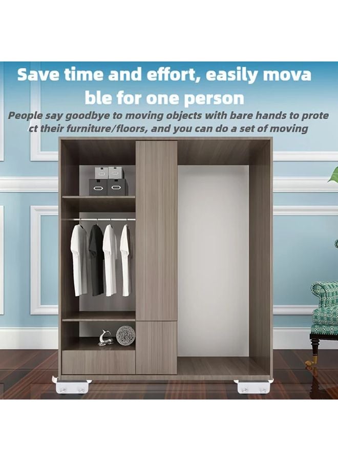 4Pcs Aluminum Alloy Sliding Base For Washing Machine Refrigerator Furniture - Image 4